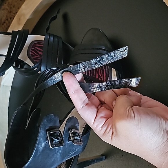 Vince Camuto Leather Strap Heels - Picture 13 of 16